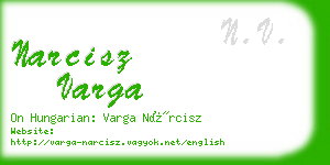 narcisz varga business card